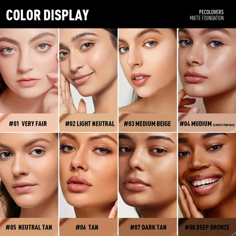 Full Coverage Concealer Foundation – Natural Matte Finish