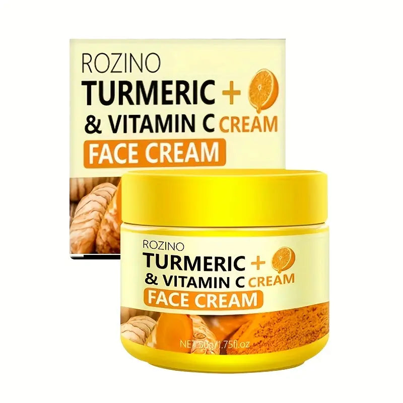 Turmeric Face Cream — Instant Firming, Brightening & Hydrating Moisturiser (50g)
