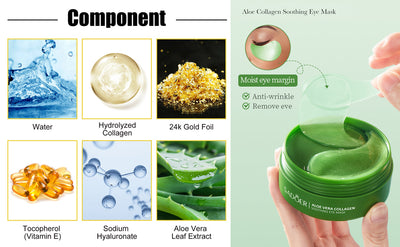 Aloe Collagen Eye Mask — Hydrating & Revitalizing Under-Eye Treatment