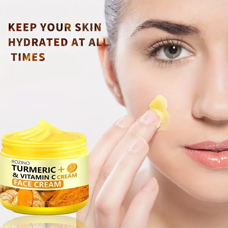 Turmeric Face Cream — Instant Firming, Brightening & Hydrating Moisturiser (50g)