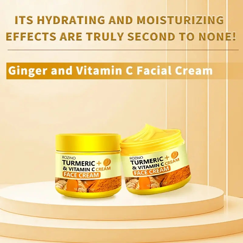 Turmeric Face Cream — Instant Firming, Brightening & Hydrating Moisturiser (50g)