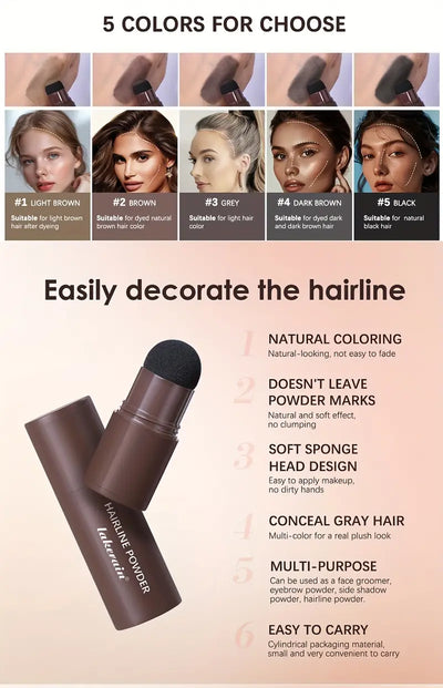 Lakerain Hairline Powder Stick – Waterproof, Long-Lasting Coverage